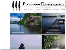 Tablet Screenshot of pinewoodsengineering.com